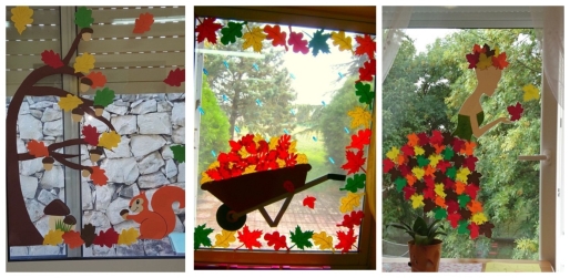 Осінні витинанки та аплікації: цікаві ідеї декоруваня вікон в садочку та  школі | Ідеї декору